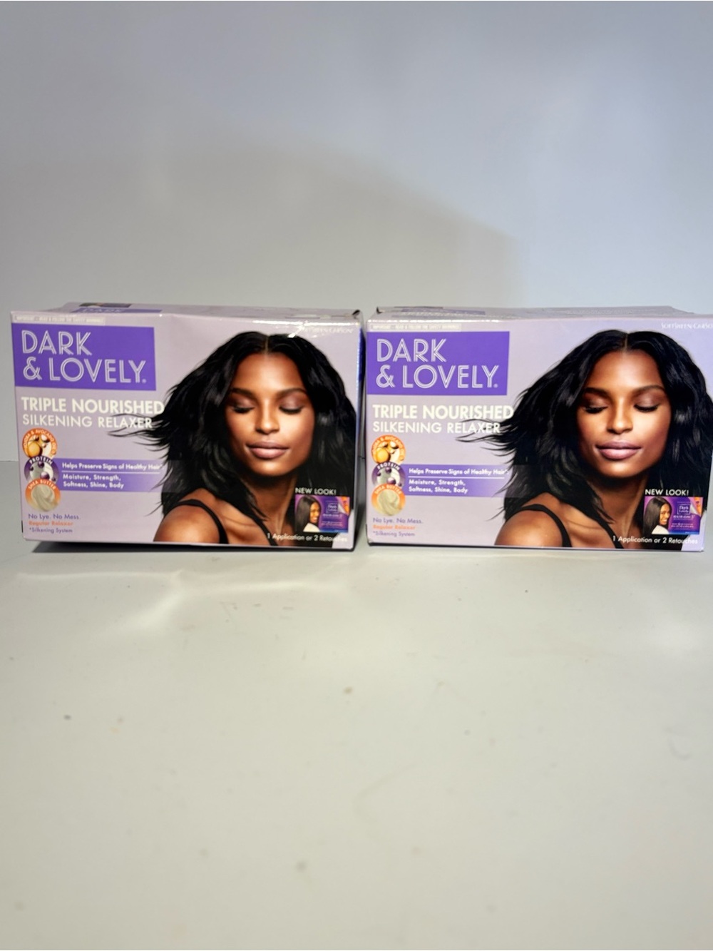 Dark & Lovely triple nourished silkening relaxer/brand new bundle of 2